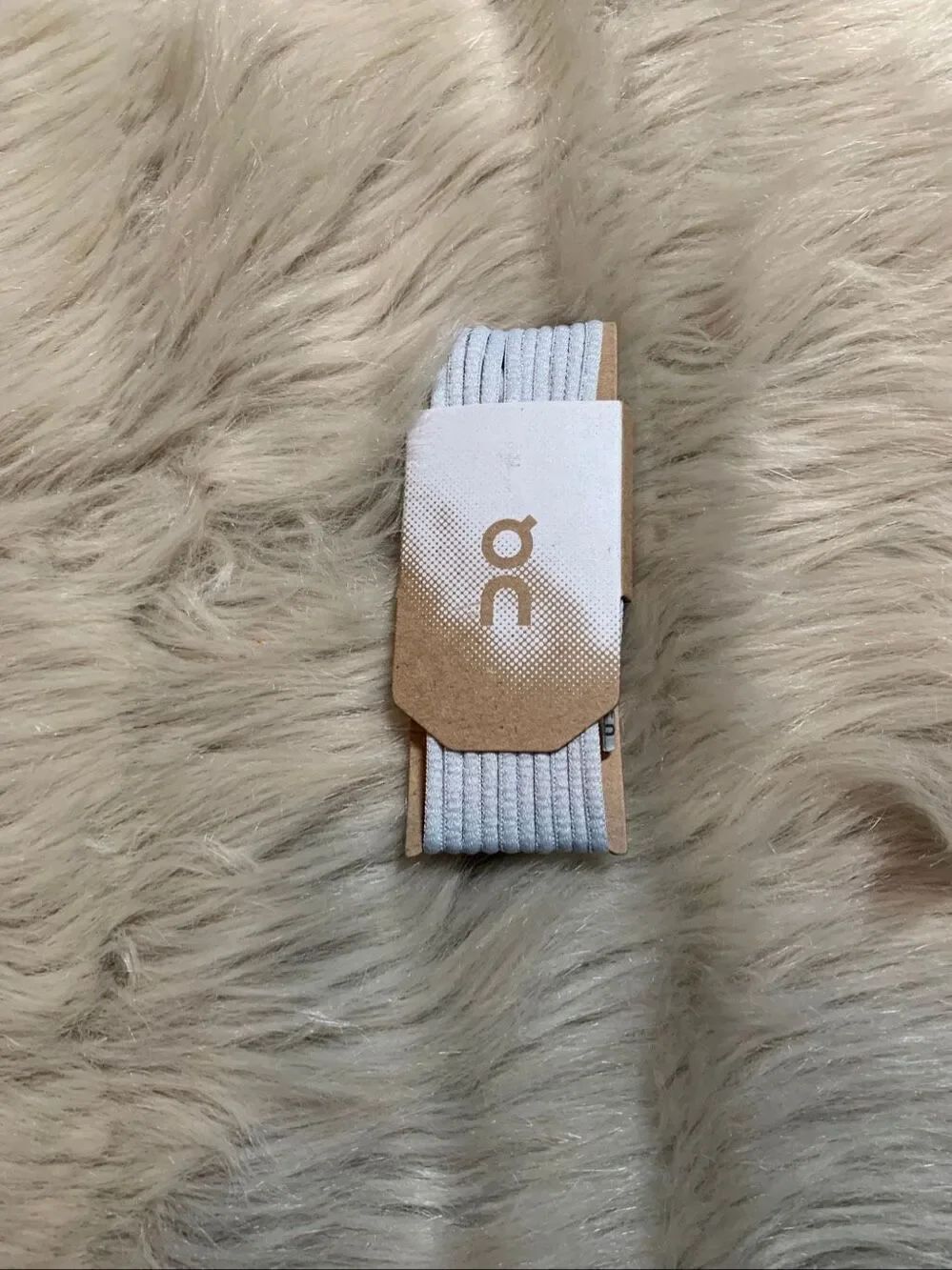 On Cloud Sneakers Shoe Laces Gray White Replacement NEW